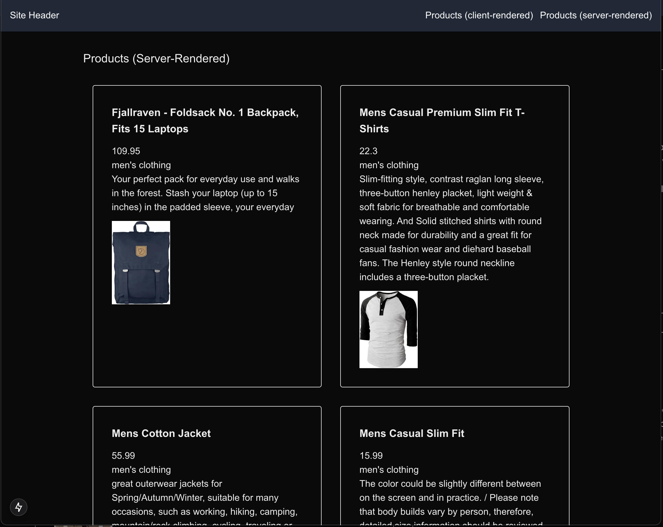 Next.js app