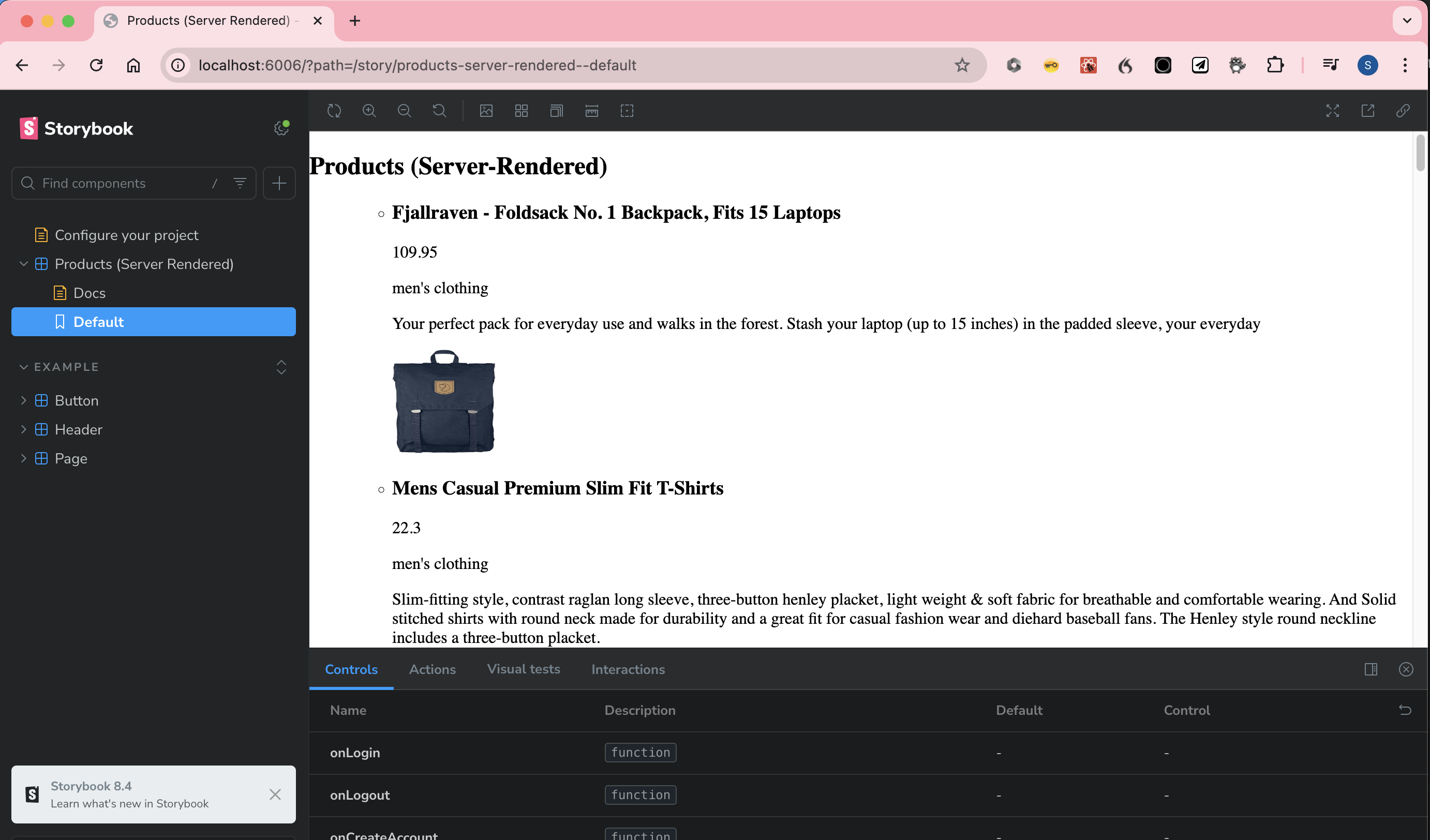 Storybook UI