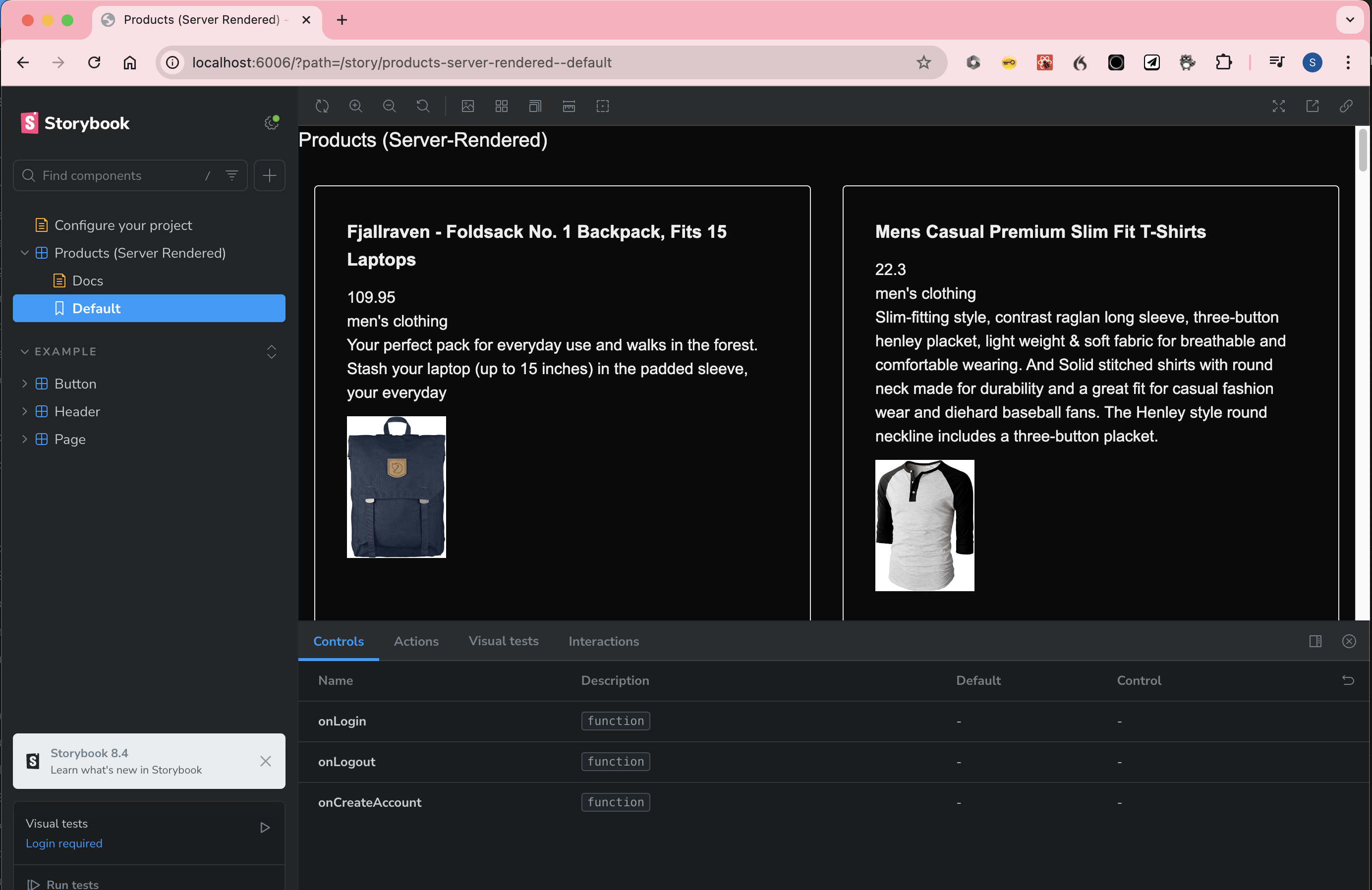 Storybook UI